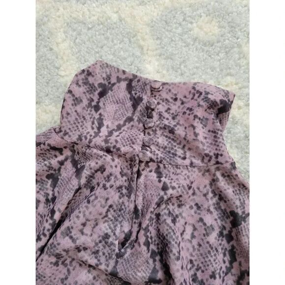 CINQ A SEPT Python Turtleneck In Sea Fog L - Picture 11 of 12